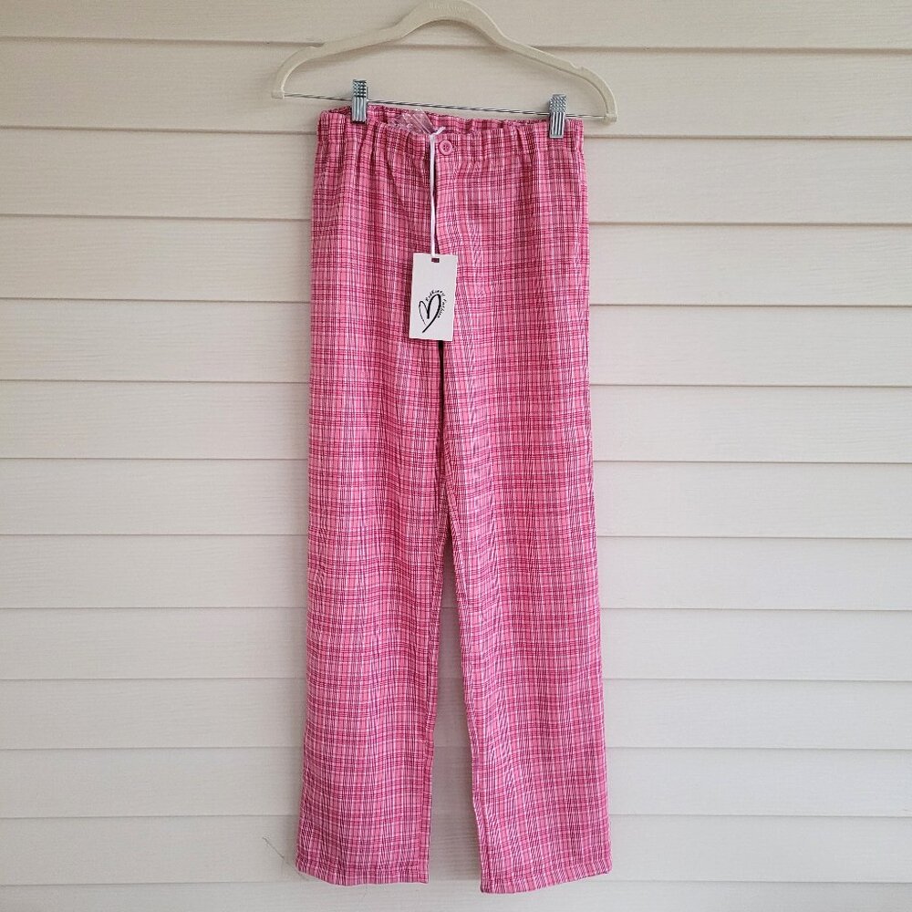 NWT Red Berry Fashion vintage style pink stripe pants